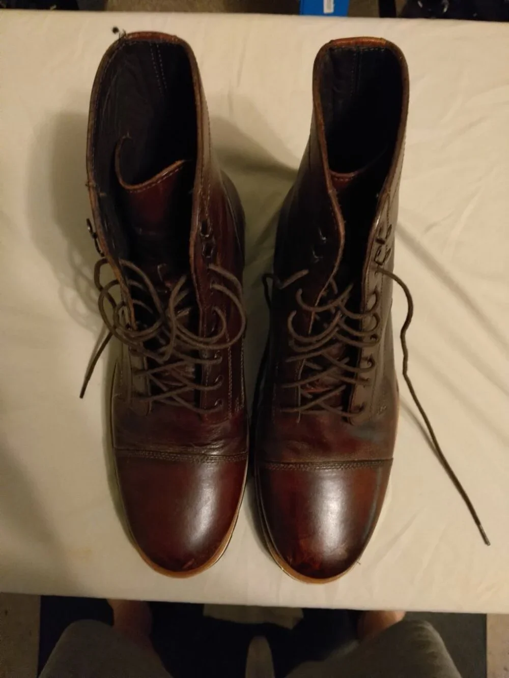 HELM Johnson Boots - Brown - Size 10EE - Good Condition - Discontinued